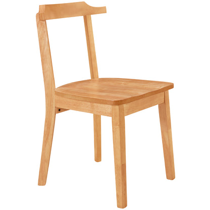 65” 5-Piece Dining Set – Natural Finish