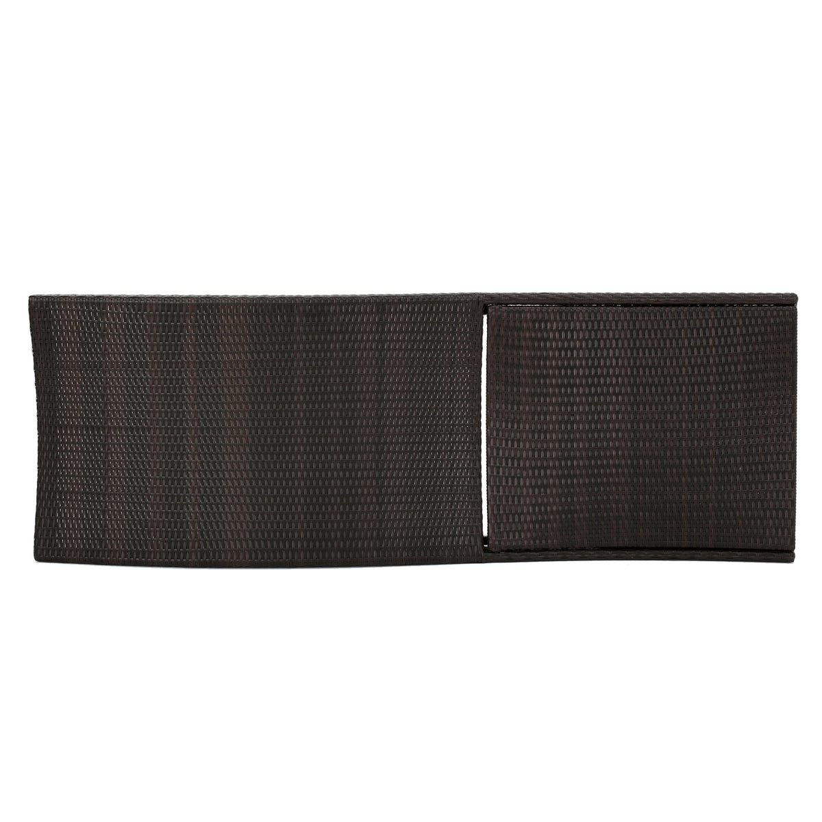 Wicker Chaise Lounge Chair Gray
