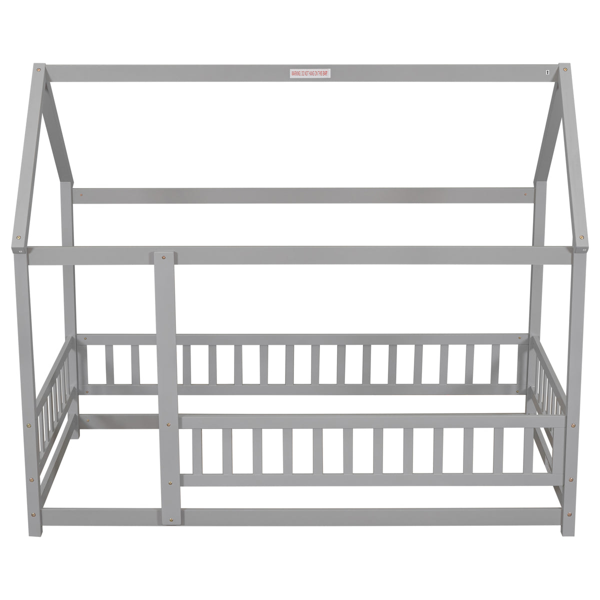 Twin Floor Bed Grey
