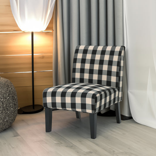 Modern Accent Chair Gray Fabric Gray