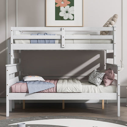 Twin over Full Bunk Bed White