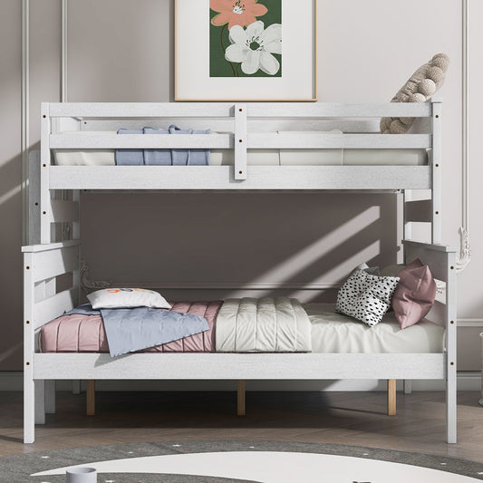 Twin over Full Bunk Bed White