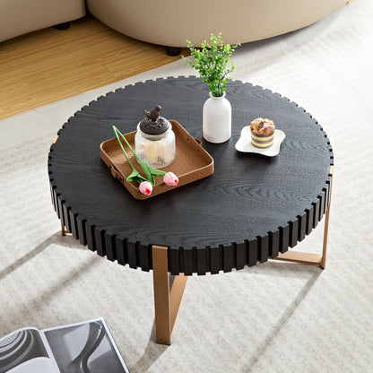 Drum Coffee Table Black