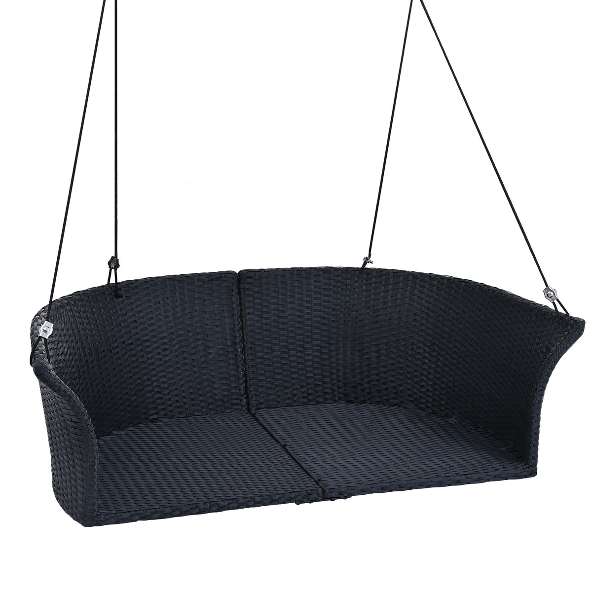 Rattan Hanging Swing Chair Black