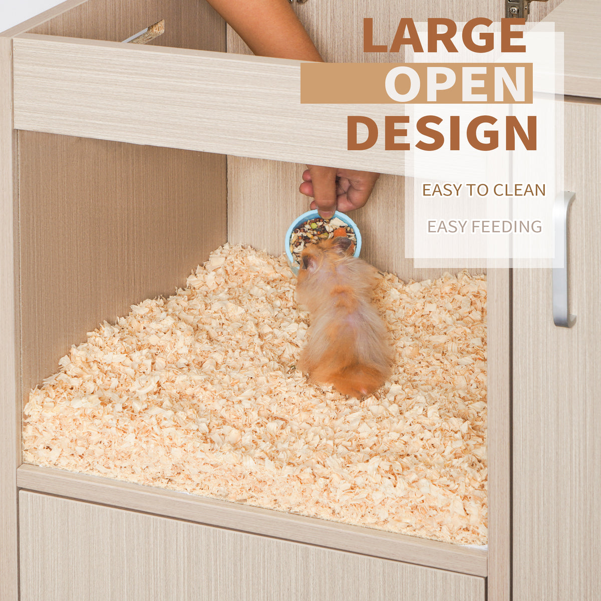 Guinea Pig Cage 4-Layer Wooden Frame X-Large