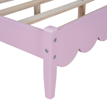 Full Platform Bed Pink