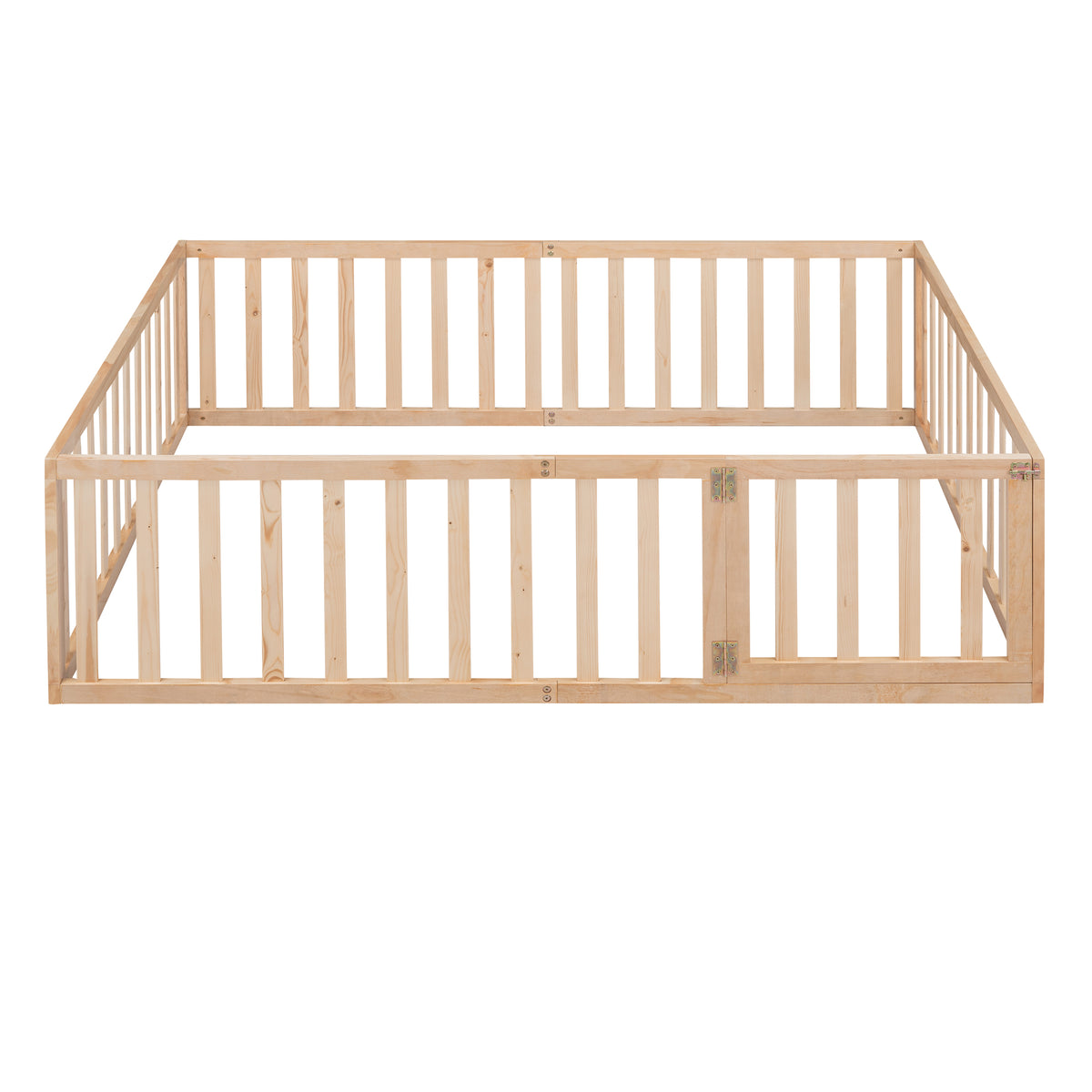 Full Daybed with Frame and Fence Natural