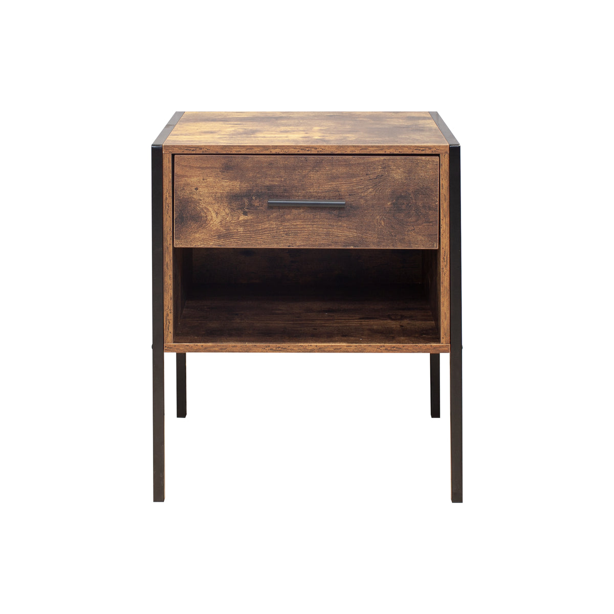 2-Piece Industrial Coffee Table Set – Modern Nesting Tables