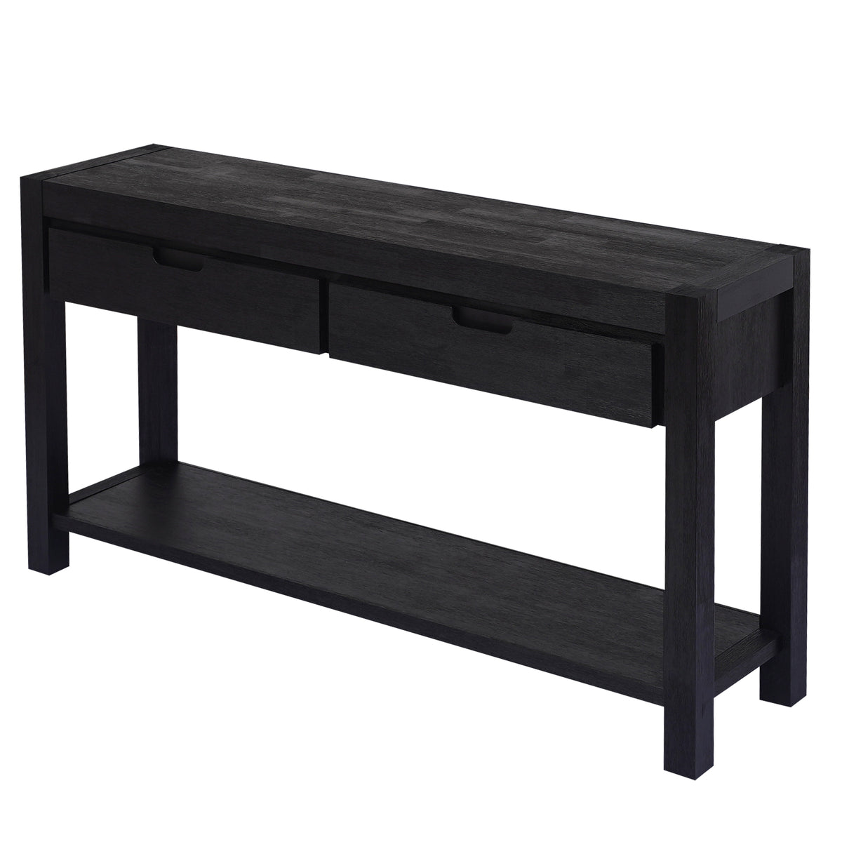 U-Style Entryway Console Table – 2 Drawers