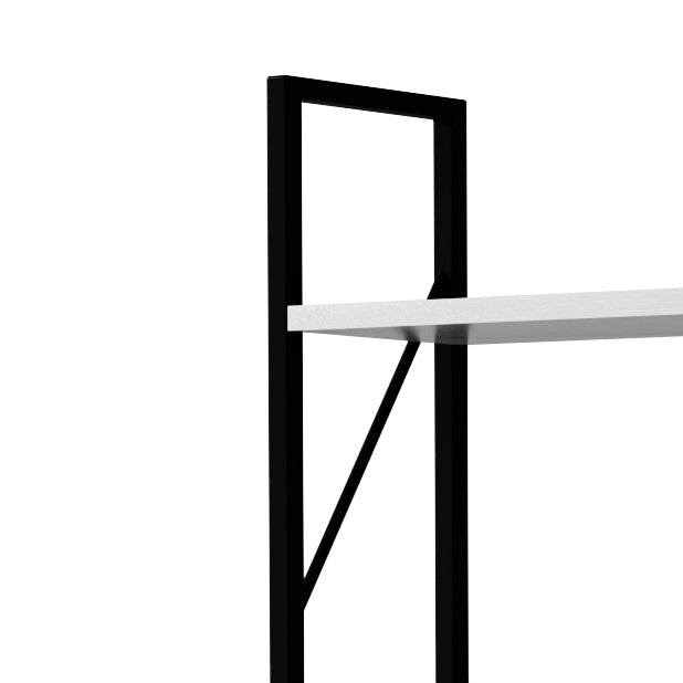 White 5-Tier Open Display Bookshelf