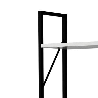 White 5-Tier Open Display Bookshelf