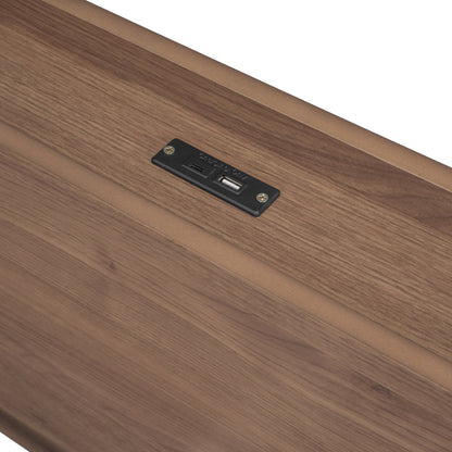 Modern Twin Platform Bed with USB Ports