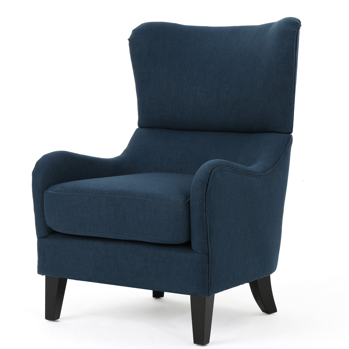 Hi-Back Quentin Sofa Chair Beige Linen