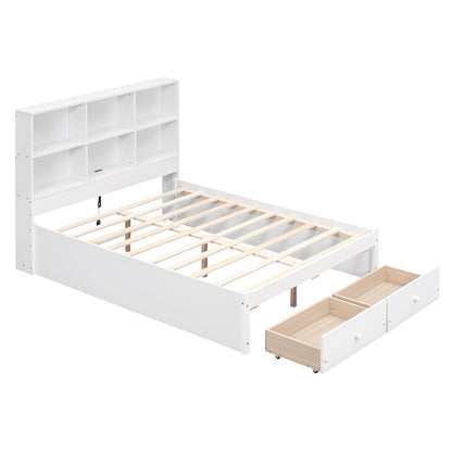Full Storage Bed White