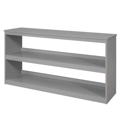 Full Loft Bed with Rolling Desk White