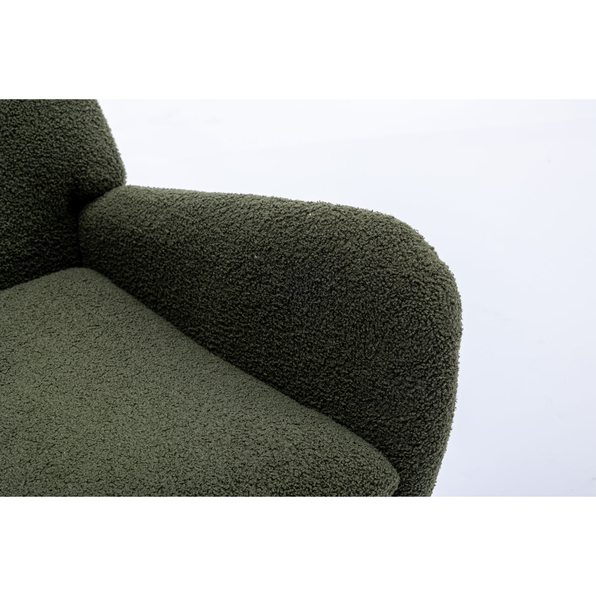 Plush Teddy Rocking Chair – Dark Green
