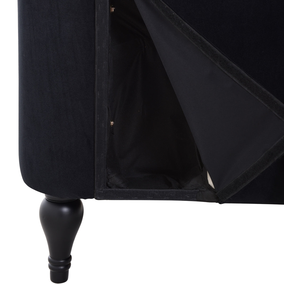Velvet Cluster Lounge Chair Gray