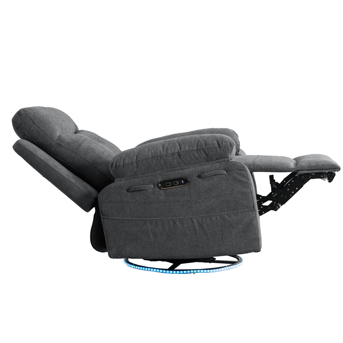 Electric Recliner Chair with LED Lighting Gray