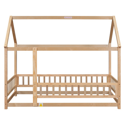 Twin Floor Bed White