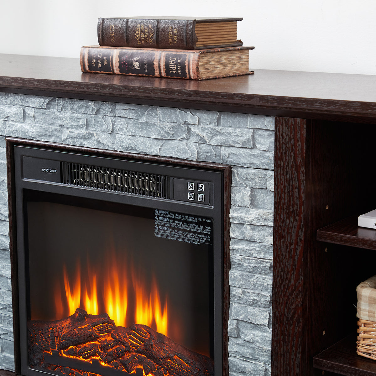 Cherry Wood Media Console – 18”