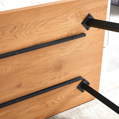 Modern Rectangle Dining Table Walnut
