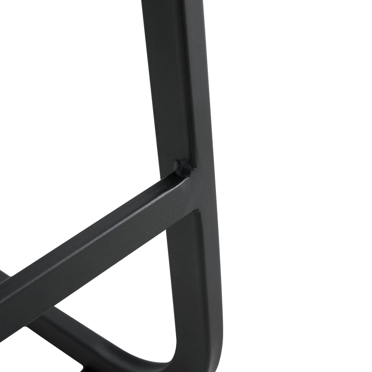 Black PU Counter Stool Set (2 pcs)