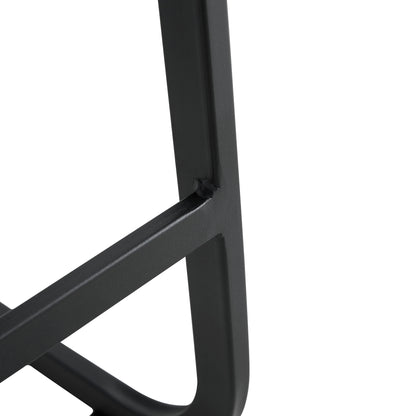 Black PU Counter Stool Set (2 pcs)