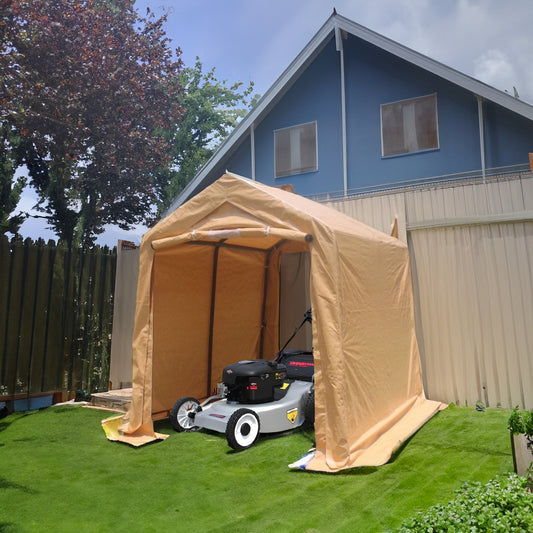 Outdoor Storage Tent with Zippered Doors