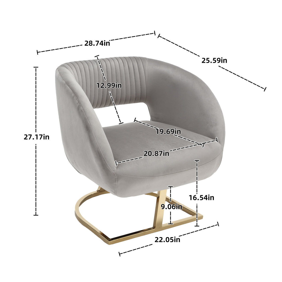Tufted Accent Chair Linen