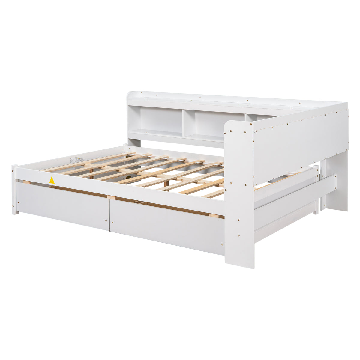 Full Storage Bed White