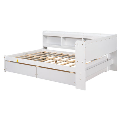 Full Storage Bed White
