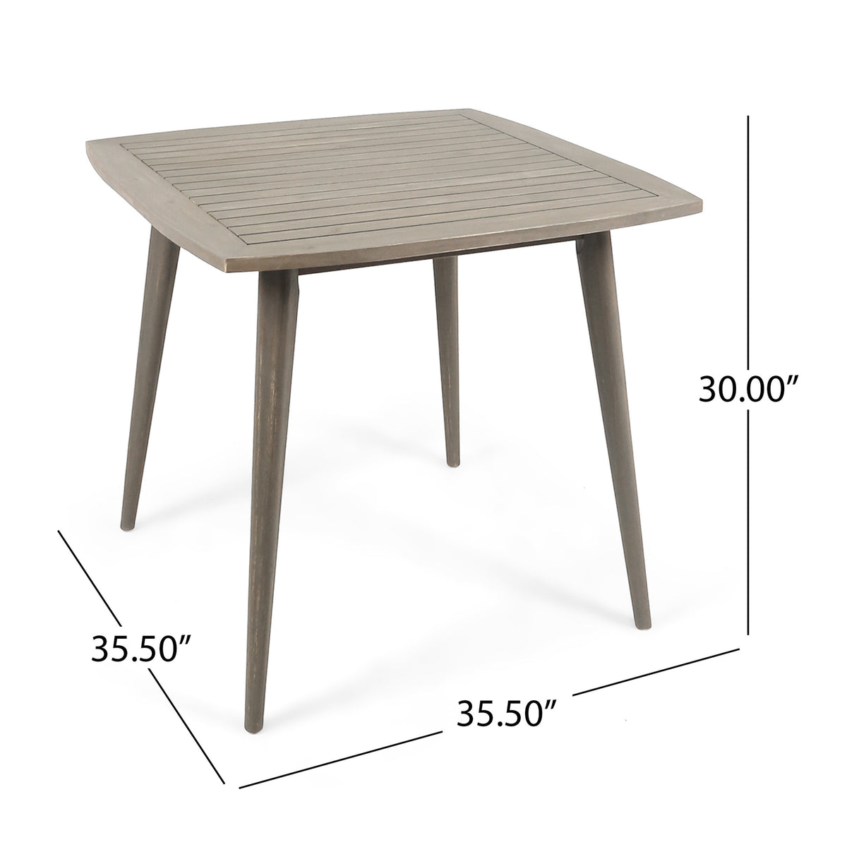 Acacia Dining Table for Outdoor Spaces Gray