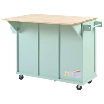 Kitchen Island Cart Mint Green