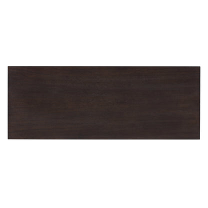 Rustic 48” Wood Console Table – Espresso