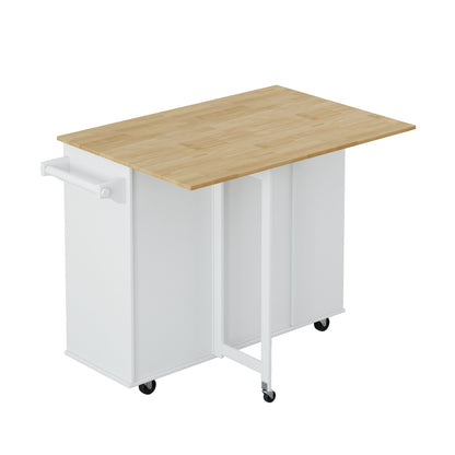 Kitchen Island Cart Brown