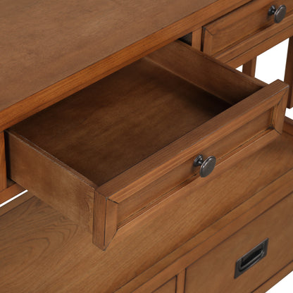 Farmhouse Console Table Brown