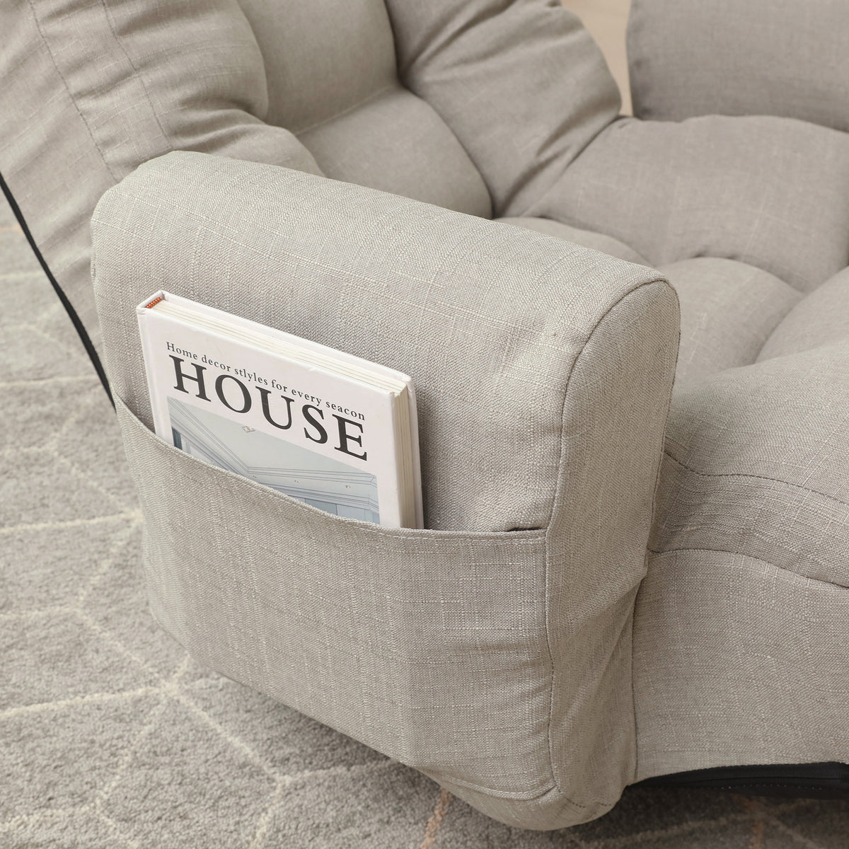 Adjustable Lounge Sofa Chair Gray