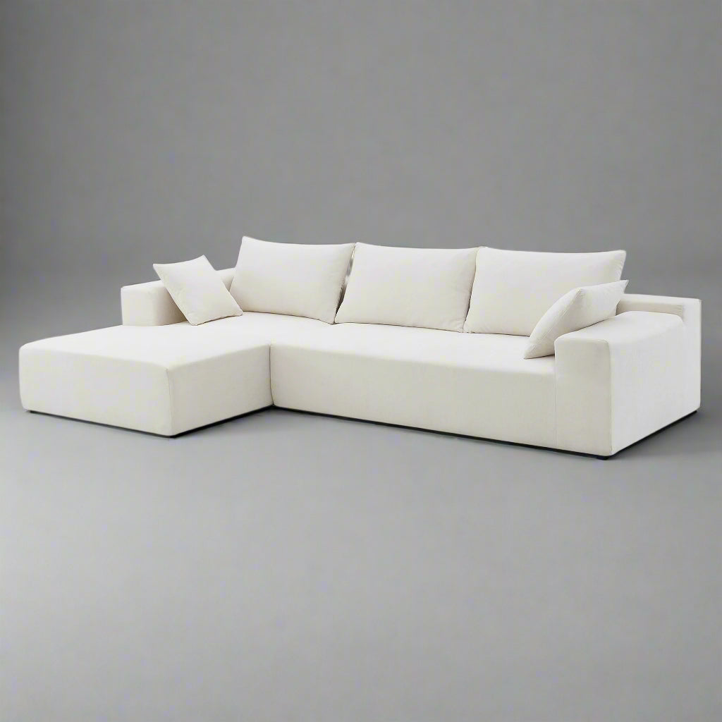 Modular Sectional Sofa – White Linen