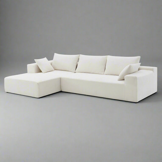 Modular Sectional Sofa – White Linen