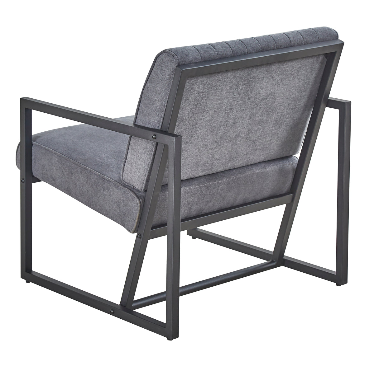 Grey Steel Armchair – Modern Dining