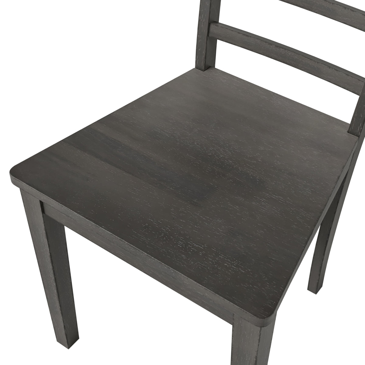 5-Piece Pendant Dining Set with Ladder Back Chairs
