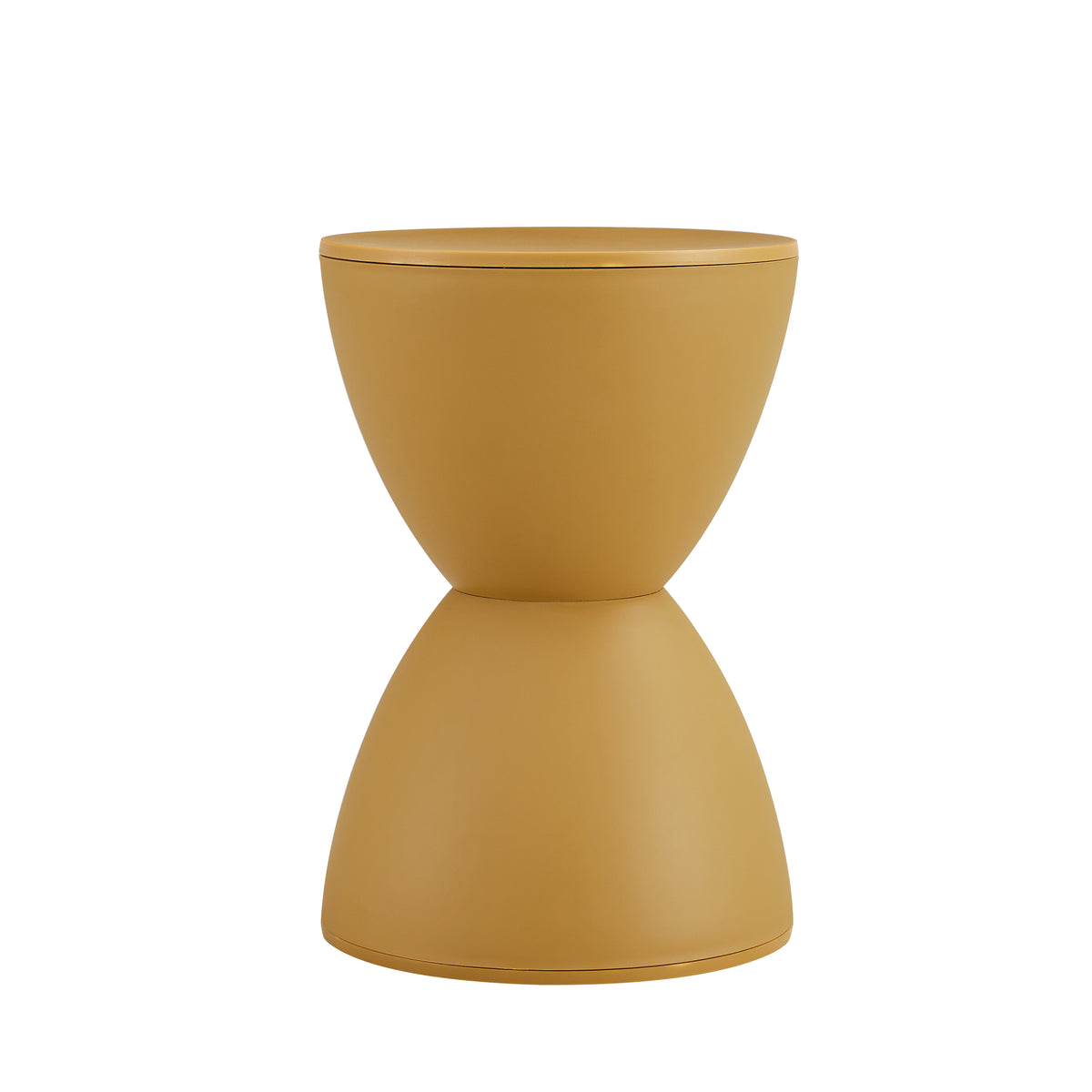 Mustard Yellow Modern Accent Stool