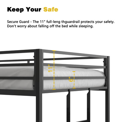 Adam Twin Bunk Bed Black