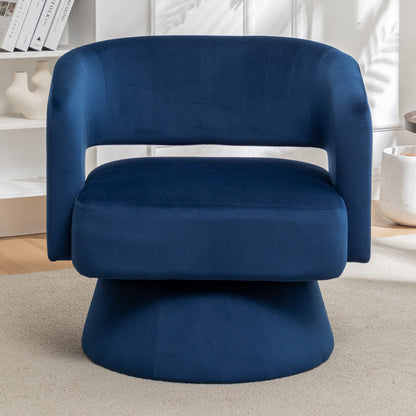 Velvet Swivel Club Chair