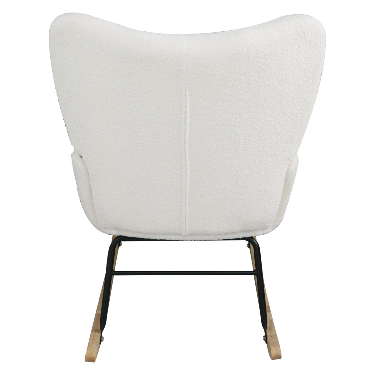 White Teddy Rocking Chair – High Back