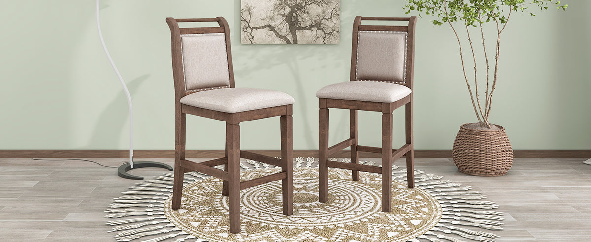 3-Piece Counter Dining Set Brown