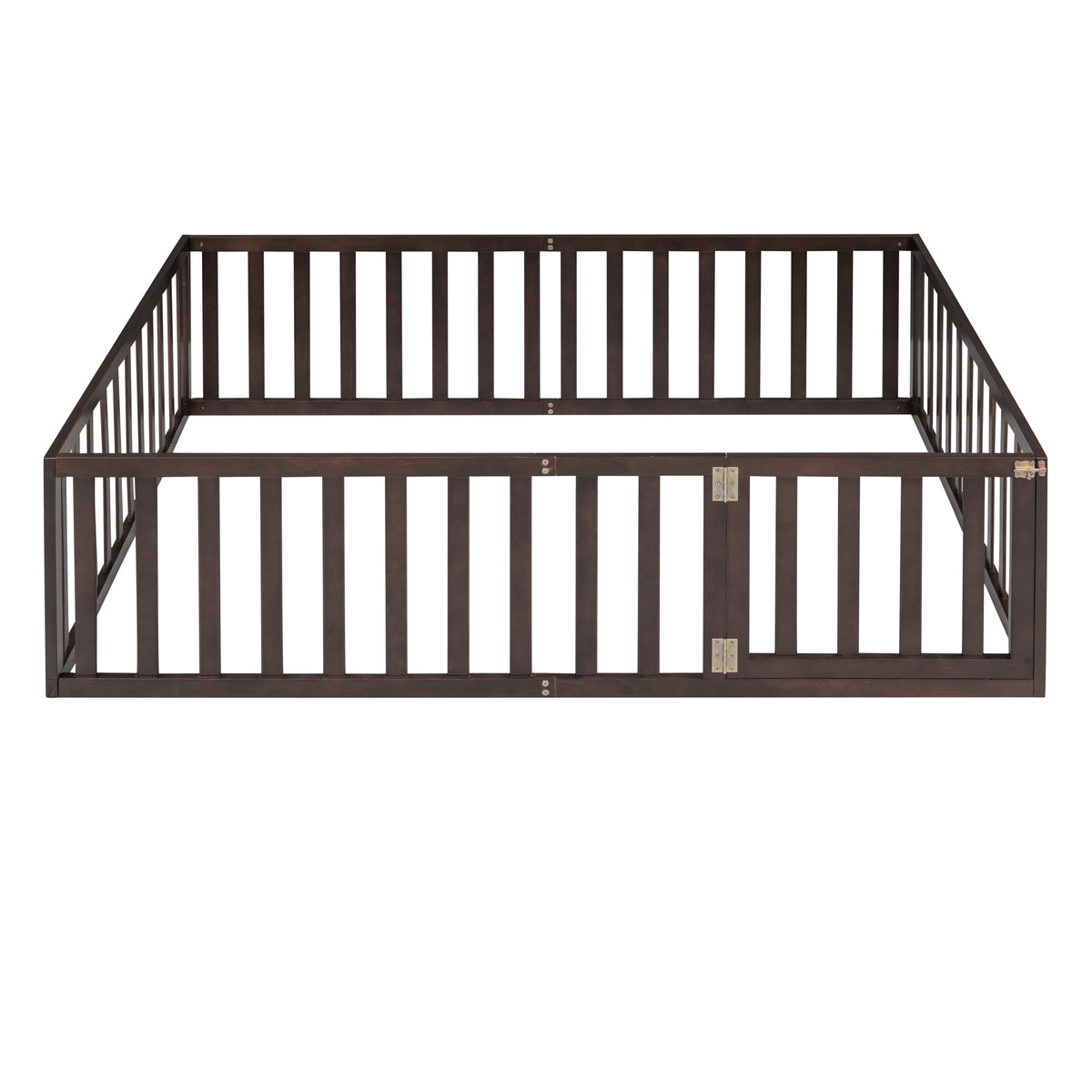 Full Wood Daybed with Fence Walnut