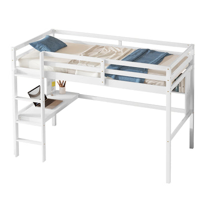 Twin Loft Bed White