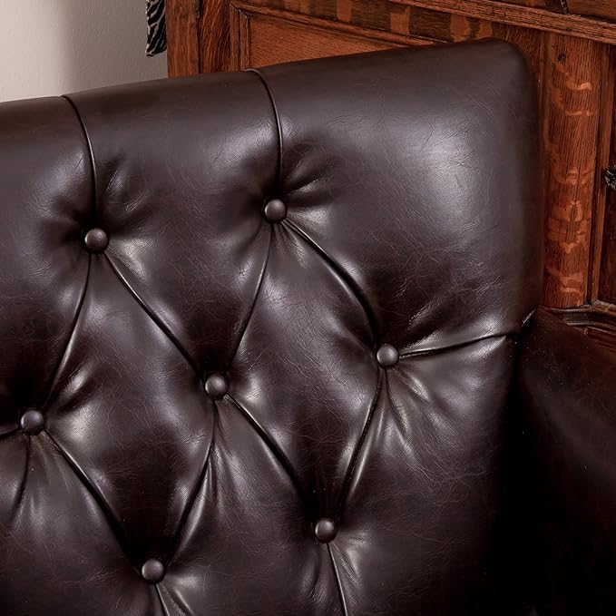 Harrison Tufted Club Chair – Charcoal Gray