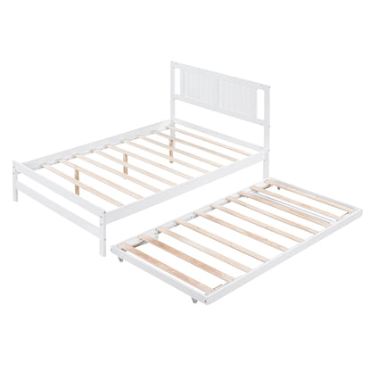Adjustable Platform Bed Frame White